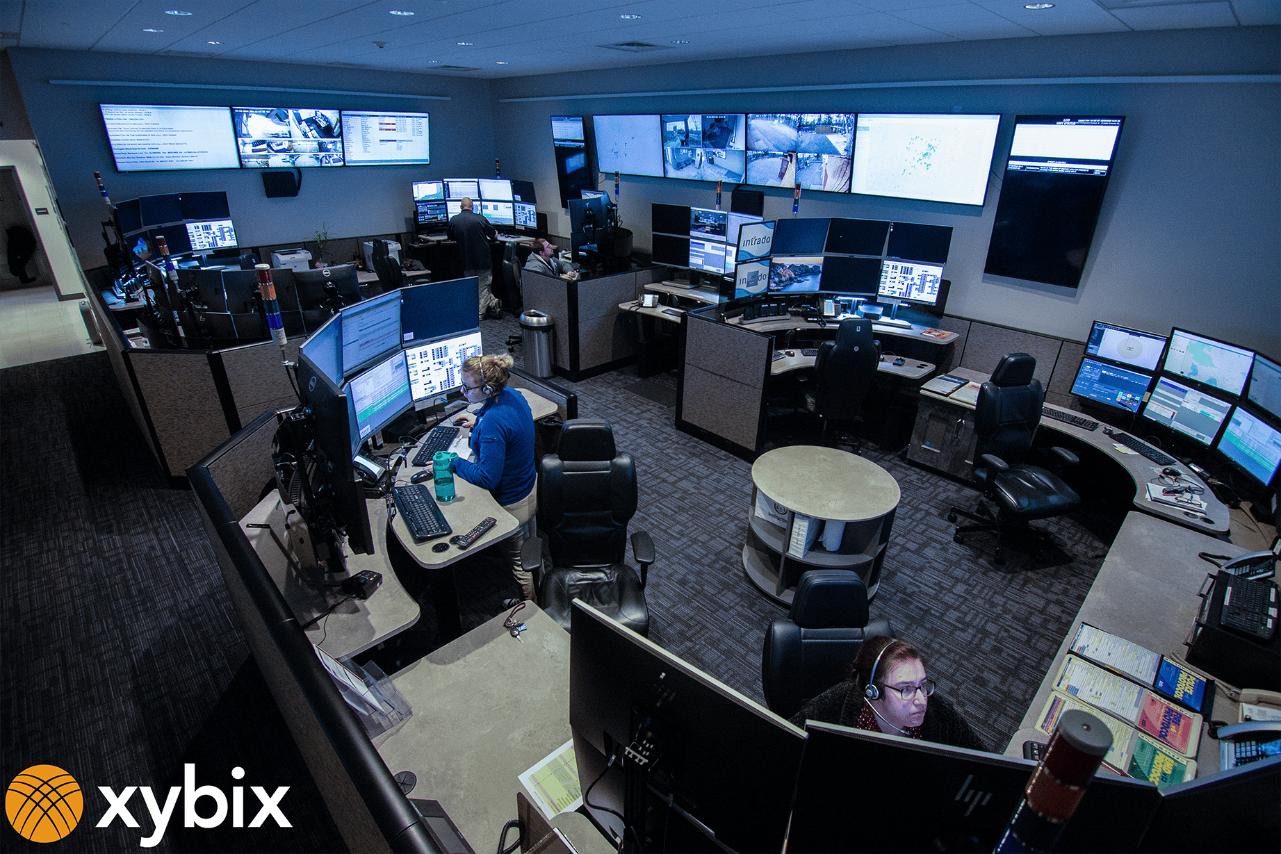 Litchfield County Dispatch Photos | Xybix Desks for 911 Dispatch